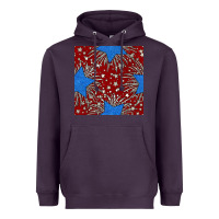 Plum Glitter 4th of July Seamless Pattern Heavyweight Hoodie - BundleAndBundleShop
