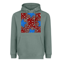 Sage Glitter 4th of July Seamless Pattern Heavyweight Hoodie - BundleAndBundleShop