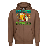 Chestnut drinking buddies with baby bottle and beer Zipper Hoodie - HRA Design Shop