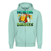 Drinking Buddies With Baby Bottle And Beer Zipper Hoodie | Teevron