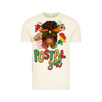 Vintage Arctic juneteenth afro messy bun postal girl Vintage Tee - texasbilliewilder