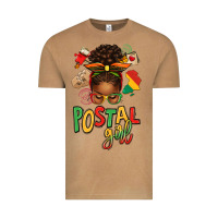 Vintage Camel juneteenth afro messy bun postal girl Vintage Tee - texasbilliewilder