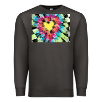 Smoke tie dye hearth shaped race flag background 3200x2400 Premium Sweatshirt - AdoDesignShop