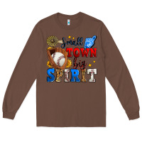 Chestnut small town big spirit baseball Long Sleeve Tee - Zillion Design Studio