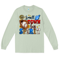 Matcha small town big spirit baseball Long Sleeve Tee - Zillion Design Studio