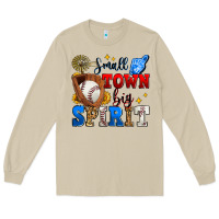 Mushroom small town big spirit baseball Long Sleeve Tee - Zillion Design Studio