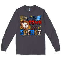 Smoke small town big spirit baseball Long Sleeve Tee - Zillion Design Studio