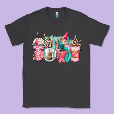 Rock Hand Coffee Cups Classic Tee Designed By Zillion Design Studio