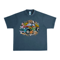 Midnight Navy vintage truck western Urban Heavy Tee - Zillion Design Studio