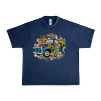 Navy vintage truck western Urban Heavy Tee - Zillion Design Studio
