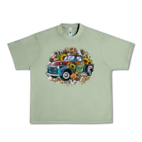Oil Green vintage truck western Urban Heavy Tee - Zillion Design Studio