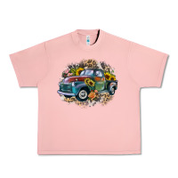 Salmon vintage truck western Urban Heavy Tee - Zillion Design Studio