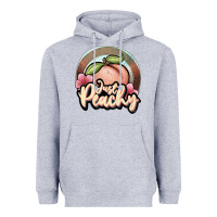 Heather Grey just peachy Heavyweight Hoodie - JahusDesignShop