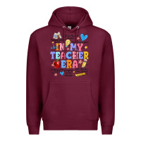 Burgundy in my teacher era Premium Hoodie - MaliasSmallBusiness