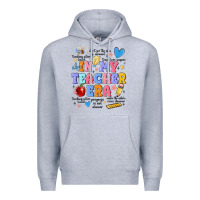 Heather Grey in my teacher era Premium Hoodie - MaliasSmallBusiness