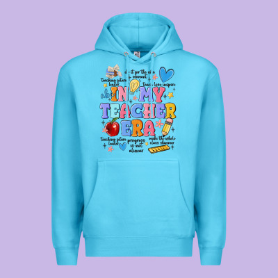 In My Teacher Era Premium Hoodie Designed By Maliassmallbusiness