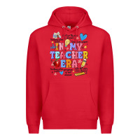 Red in my teacher era Premium Hoodie - MaliasSmallBusiness