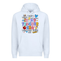 White in my teacher era Premium Hoodie - MaliasSmallBusiness