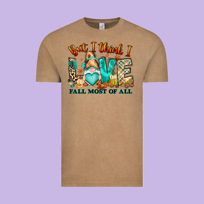 Vintage Tee But i think i love Fall most of all gnome