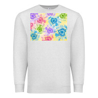 Oatmeal Heather tie dye heart shaped background 3200x2400 Premium Sweatshirt - AdoDesignShop
