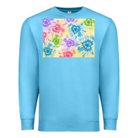 Ocean Blue tie dye heart shaped background 3200x2400 Premium Sweatshirt - AdoDesignShop
