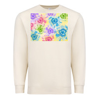 Sandshell tie dye heart shaped background 3200x2400 Premium Sweatshirt - AdoDesignShop