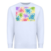 White tie dye heart shaped background 3200x2400 Premium Sweatshirt - AdoDesignShop