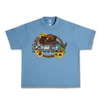 Pebble Blue punchy Urban Heavy Tee - Zillion Design Studio