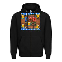 Black dad life with beers Zipper Hoodie - HRA Design Shop