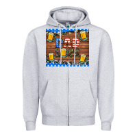 Heather Grey dad life with beers Zipper Hoodie - HRA Design Shop