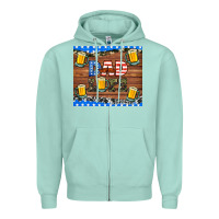 Seafoam dad life with beers Zipper Hoodie - HRA Design Shop