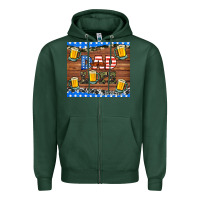 Sports Green dad life with beers Zipper Hoodie - HRA Design Shop