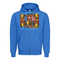 True Royal dad life with beers Zipper Hoodie - HRA Design Shop