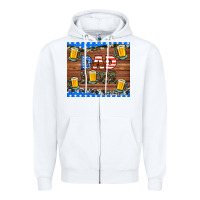White dad life with beers Zipper Hoodie - HRA Design Shop