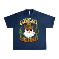 Navy cowboy christmas santa Urban Heavy Tee - BarkalooDesign