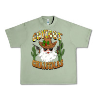 Oil Green cowboy christmas santa Urban Heavy Tee - BarkalooDesign