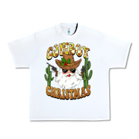 White cowboy christmas santa Urban Heavy Tee - BarkalooDesign