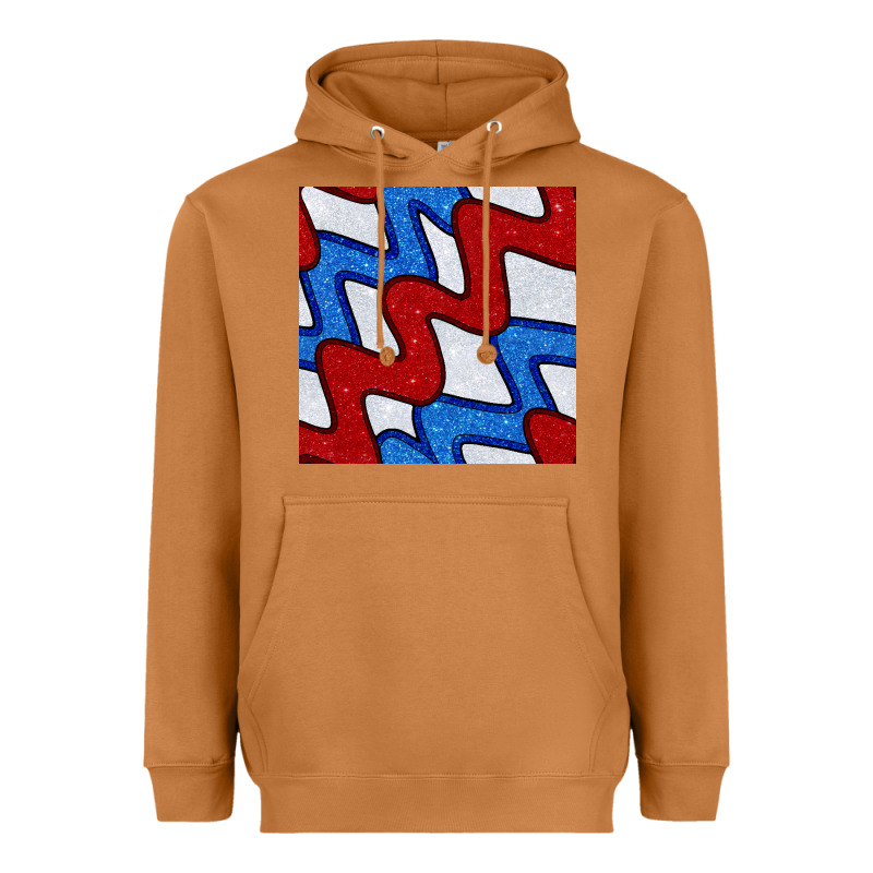 Glitter 4th Of July Seamless Pattern Heavyweight Hoodie by BundleAndBundleShop | Teevron