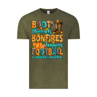 Vintage Olive Boots flannels bonfires leggins American Football Vintage Tee - RanaPortraitStore