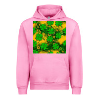 St. Patricks Clover Pattern Digital Paper Urban Hoodie | Teevron