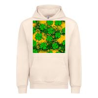 Sandshell St. Patricks clover pattern digital paper Urban Hoodie - BundleAndBundleShop