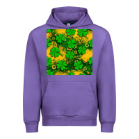 Tulip St. Patricks clover pattern digital paper Urban Hoodie - BundleAndBundleShop