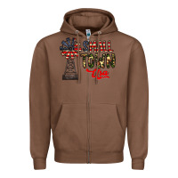 Chestnut small town usa Zipper Hoodie - CowhideDigitalArt