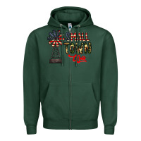 Sports Green small town usa Zipper Hoodie - CowhideDigitalArt