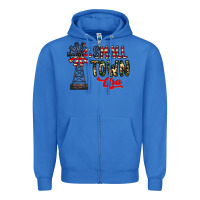 True Royal small town usa Zipper Hoodie - CowhideDigitalArt