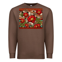Chestnut red flower and cactus with cowhide and aztec Premium Sweatshirt - Artiststas