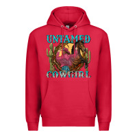 Cardinal untamed cowgirl Premium Hoodie - NancyCooperArtShop