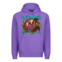 Purple untamed cowgirl Premium Hoodie - NancyCooperArtShop