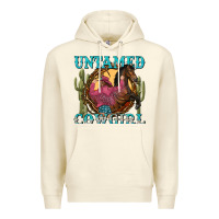 Sandshell untamed cowgirl Premium Hoodie - NancyCooperArtShop