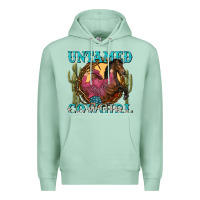 Seafoam untamed cowgirl Premium Hoodie - NancyCooperArtShop